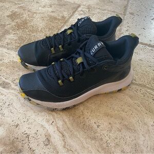 Black and Yellow curry Shoes boys